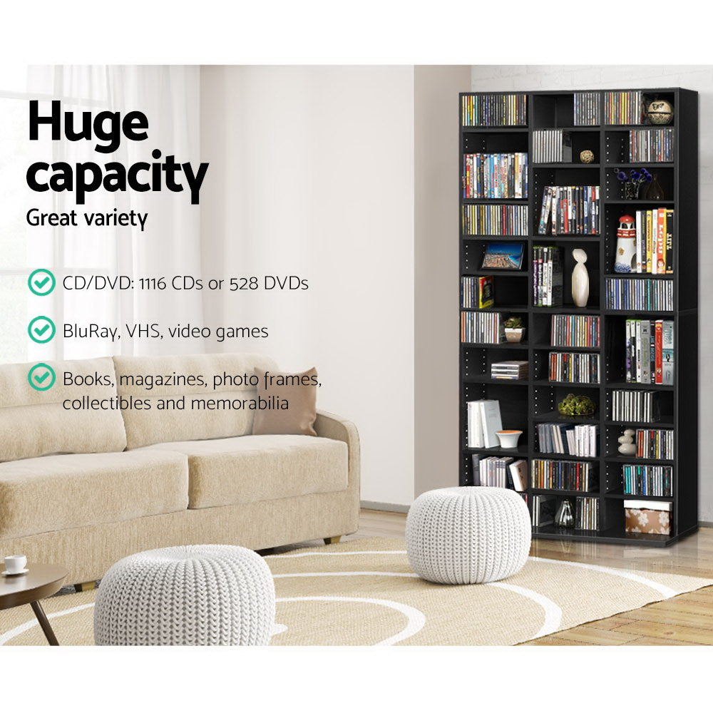 Marlook Bookshelf CD Storage Rack - BERT Black