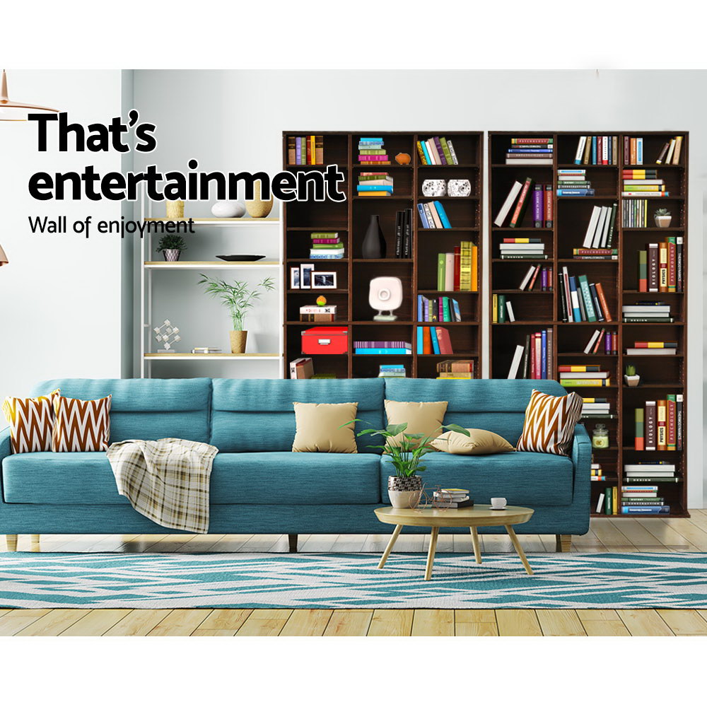 Marlook Bookshelf CD Storage Rack - BERT Brown