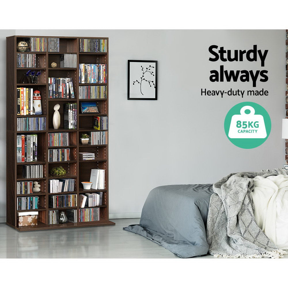 Marlook Bookshelf CD Storage Rack - BERT Brown