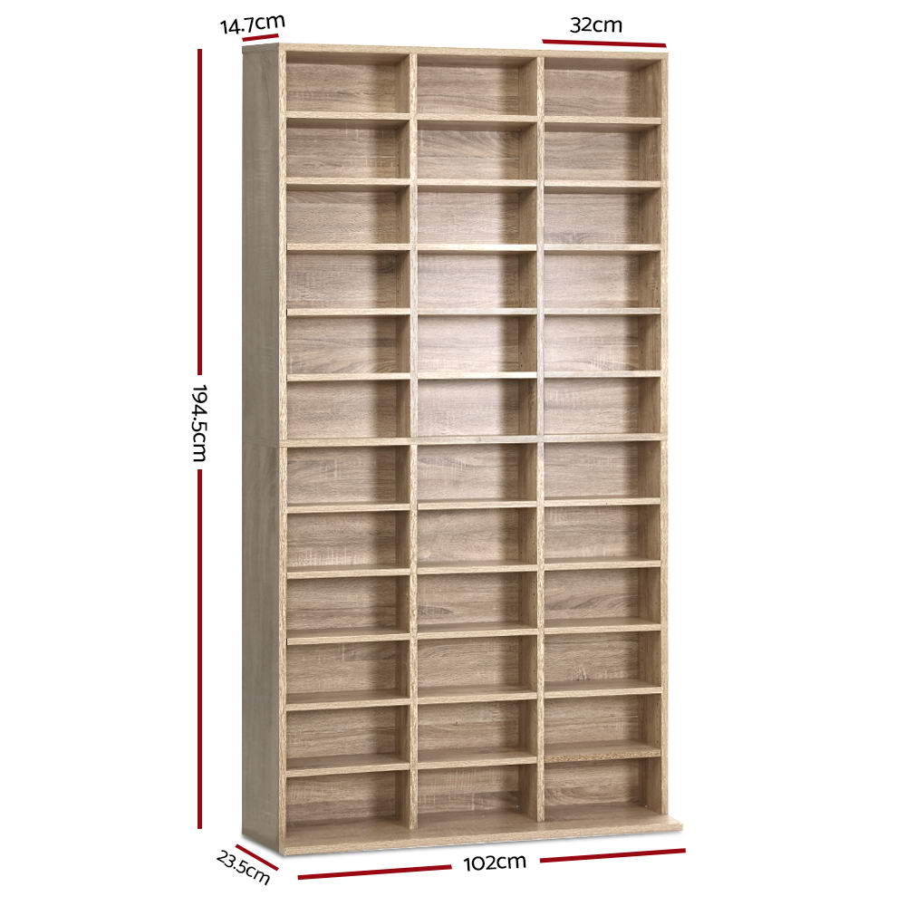 Marlook Bookshelf CD Storage Rack - BERT Oak