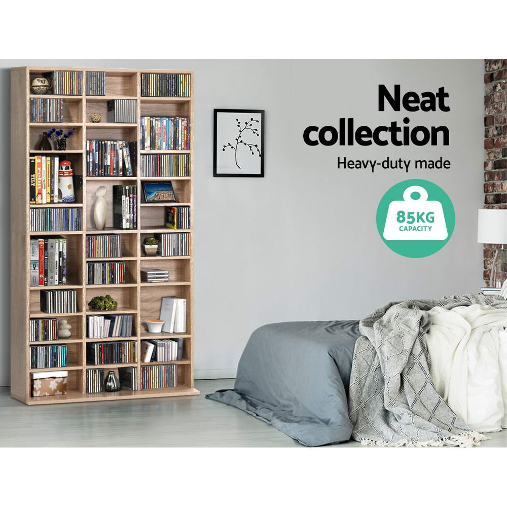 Marlook Bookshelf CD Storage Rack - BERT Oak