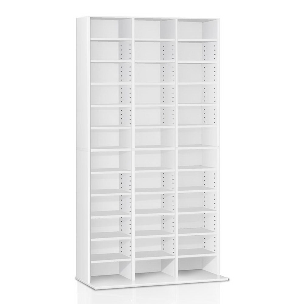 Marlook Bookshelf CD Storage Rack - BERT White