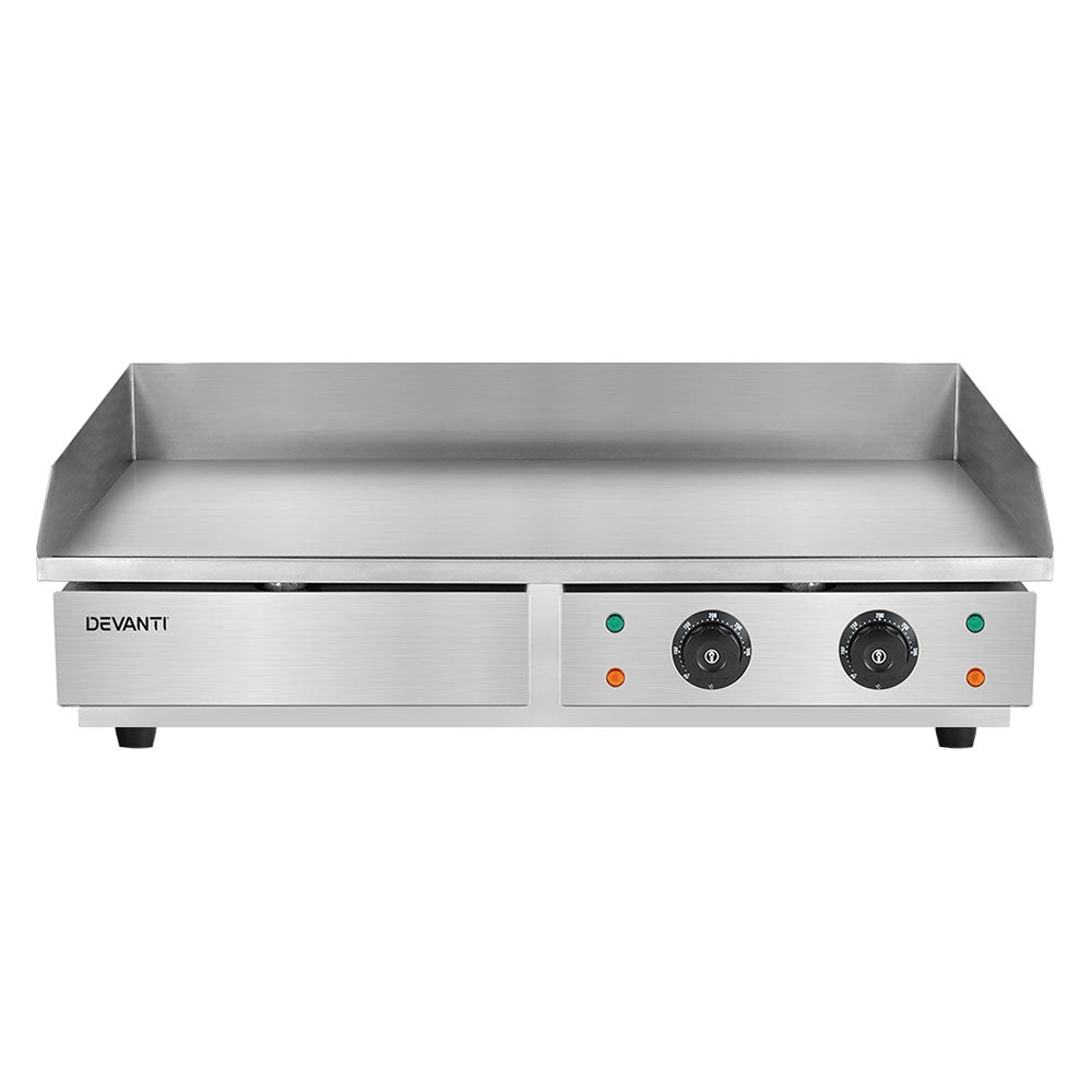 Marlook Commercial Electric Griddle 73cm BBQ Grill Plate 4400W