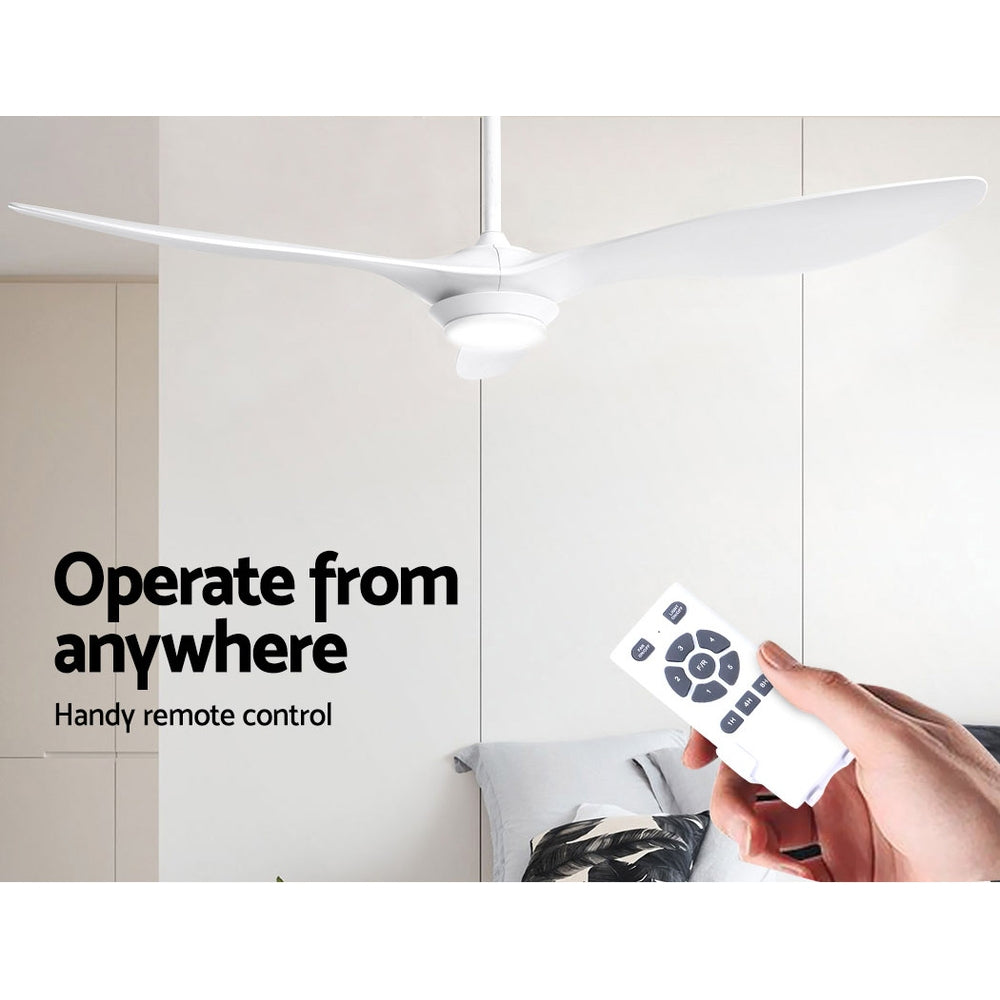Marlook 52'' Ceiling Fan DC Motor w/Light w/Remote - White