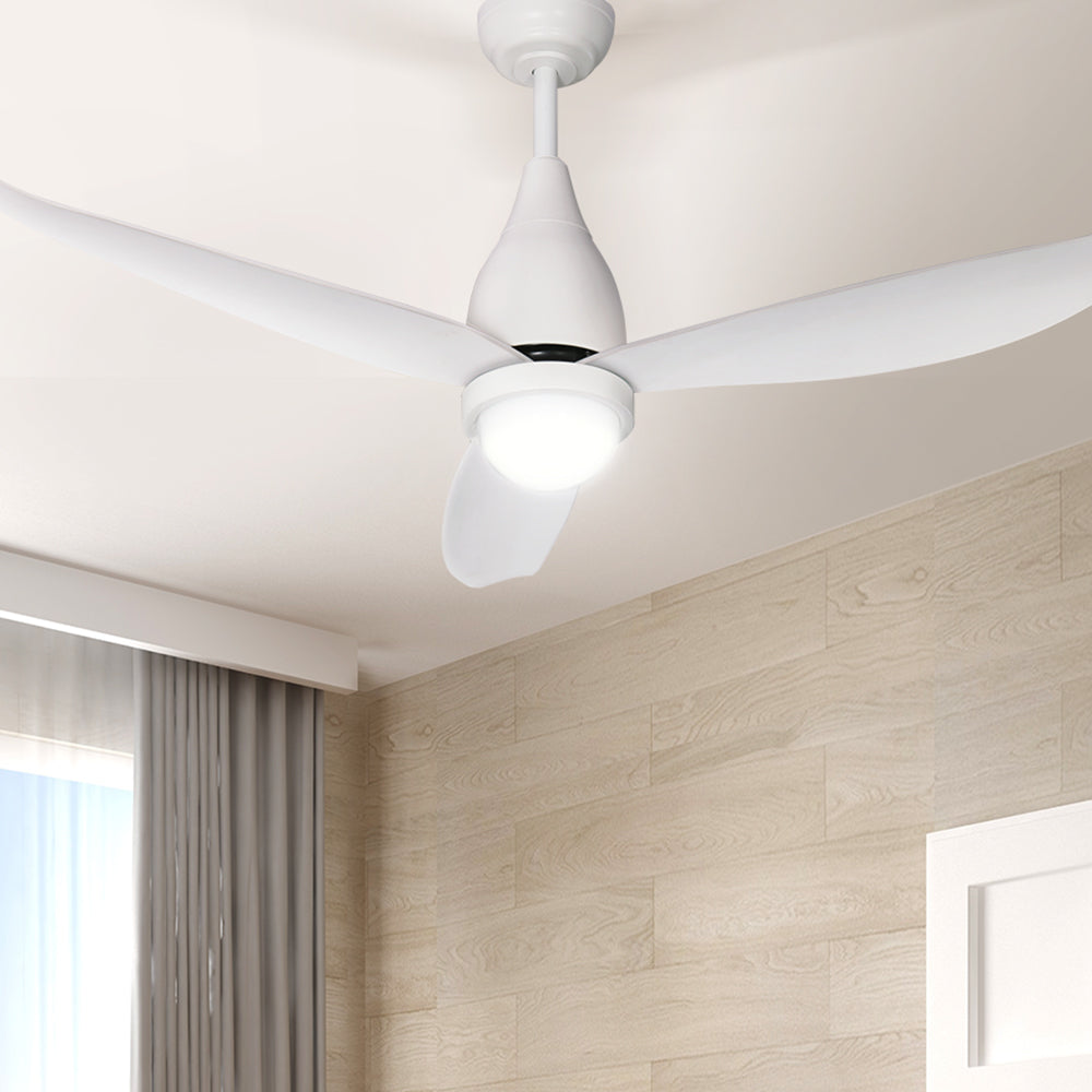 Marlook 52'' Ceiling Fan DC Motor LED Light Remote Control - White