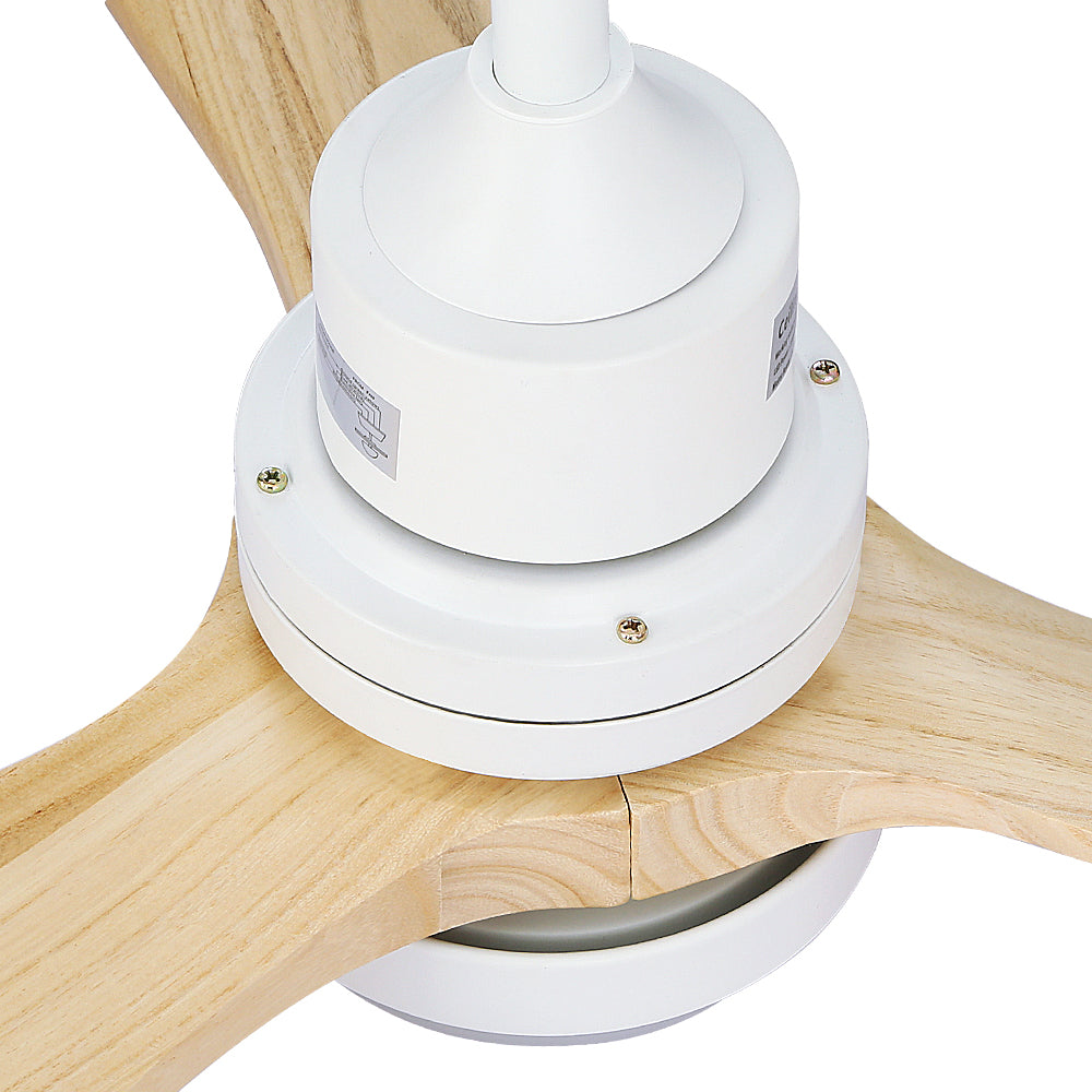 Marlook 52'' Ceiling Fan AC Motor LED Light Remote - Light Wood