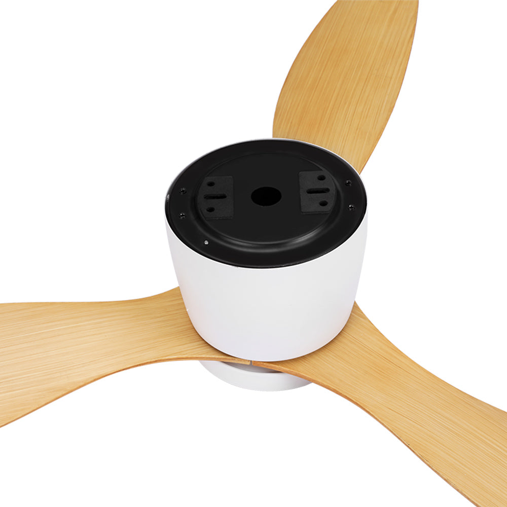 Marlook 52'' Ceiling Fan DC Motor w/Light w/Remote - Light Wood