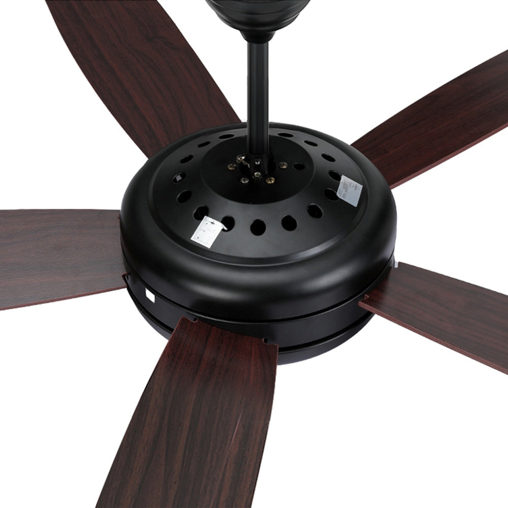 Marlook 52'' Ceiling Fan AC Motor 5 Blades w/Light - Dark Wood
