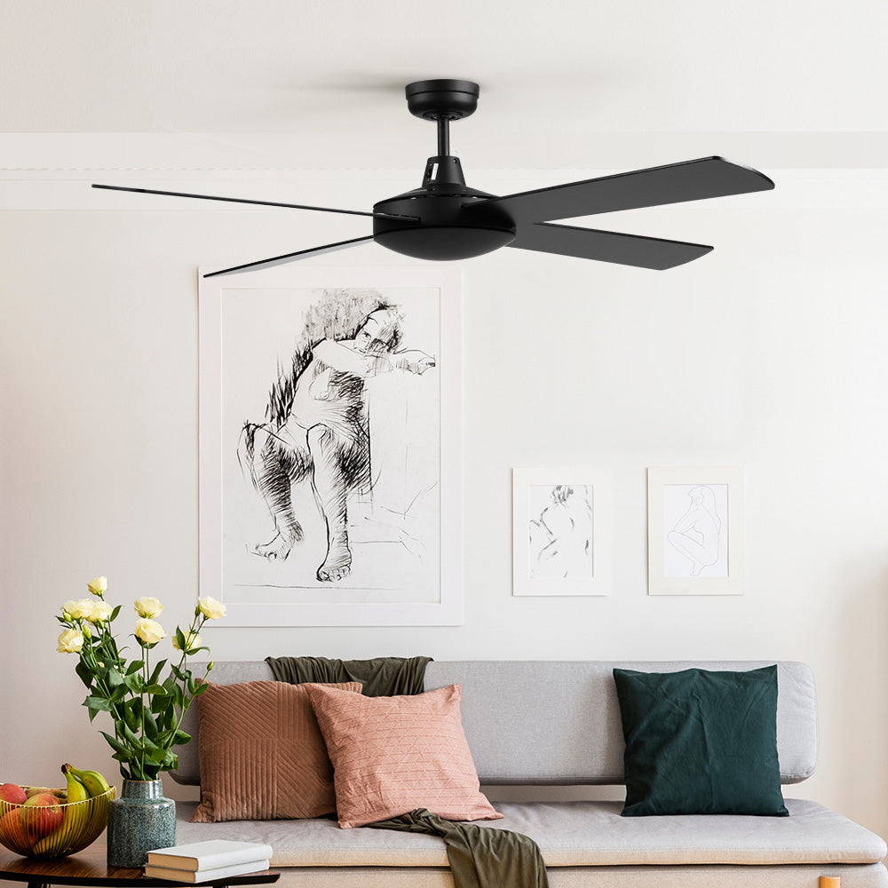 Marlook 52'' Ceiling Fan w/Remote - Black