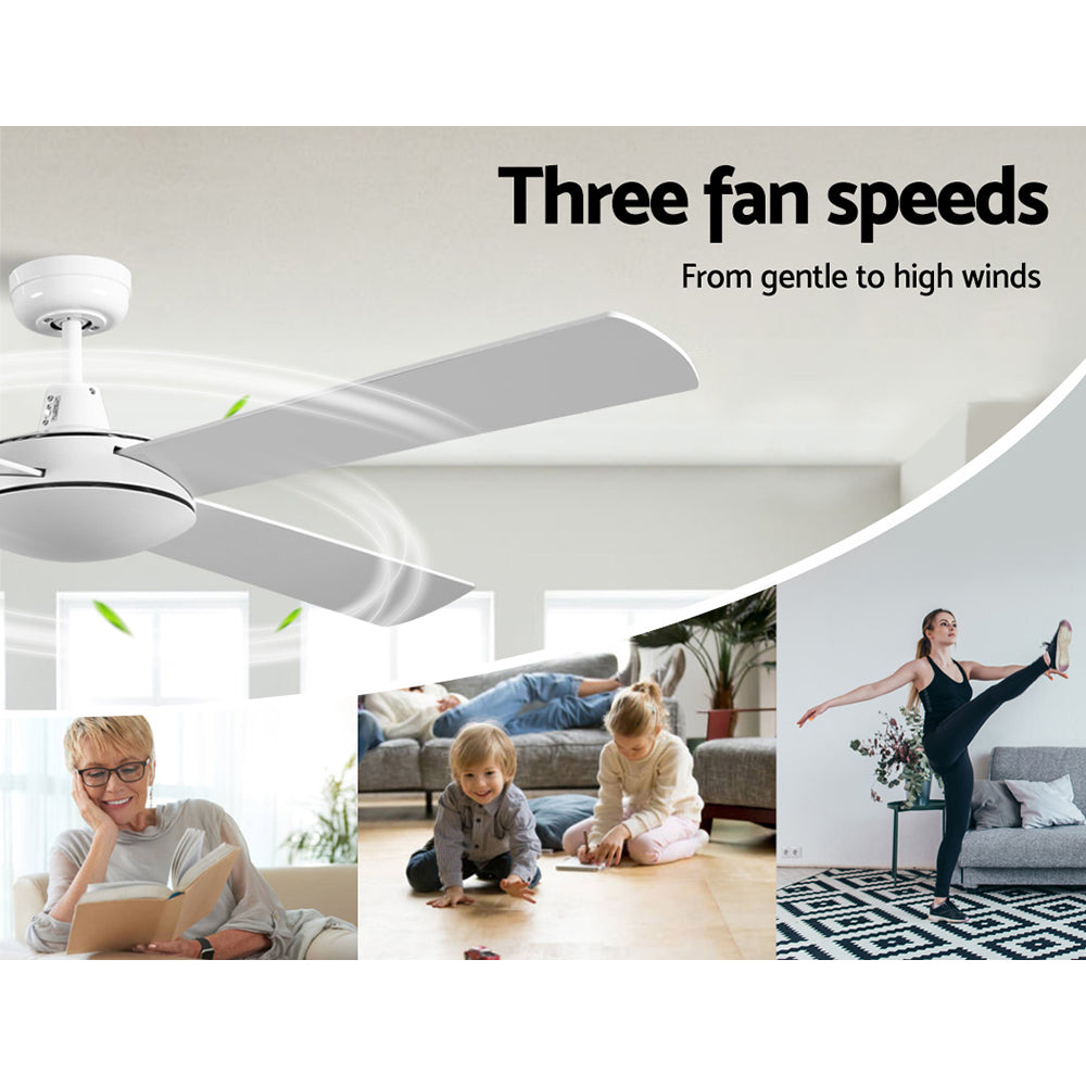 Marlook 52'' Ceiling Fan w/Remote - White