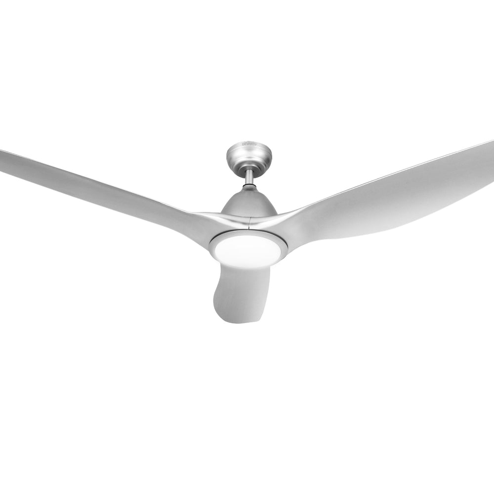 Marlook 64 Inch Ceiling Fan DC Motor w/Light w/Remote - Silver