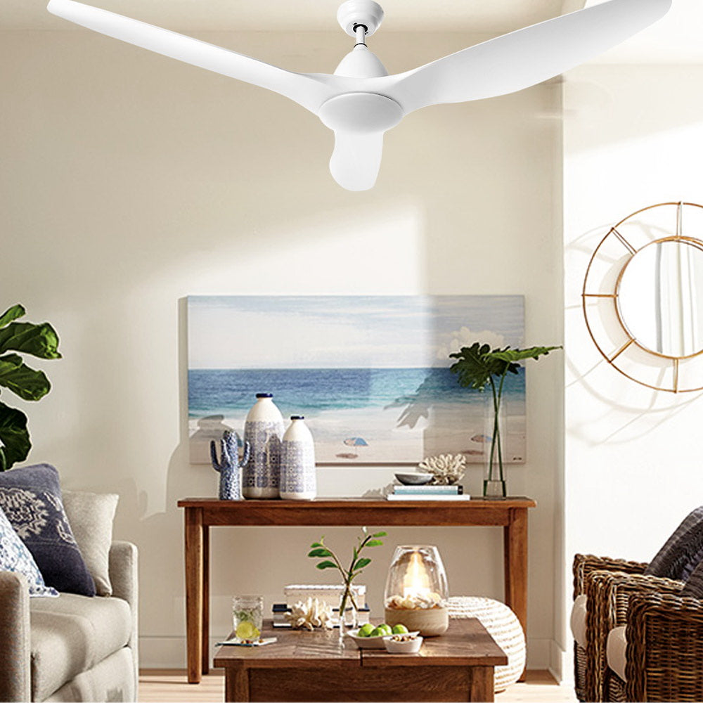 Marlook 64'' Ceiling Fan DC Motor w/Light w/Remote - White