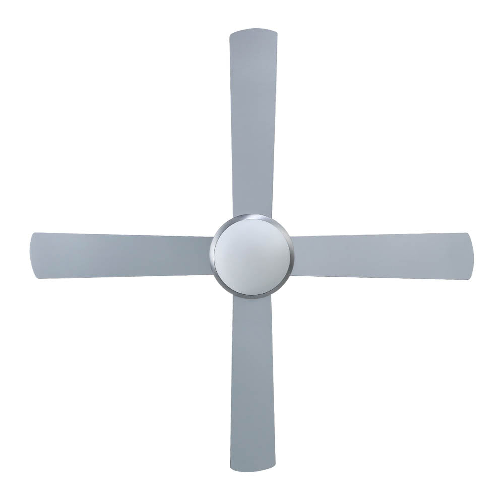 Marlook 52'' Ceiling Fan AC Motor w/Light w/Remote - Silver