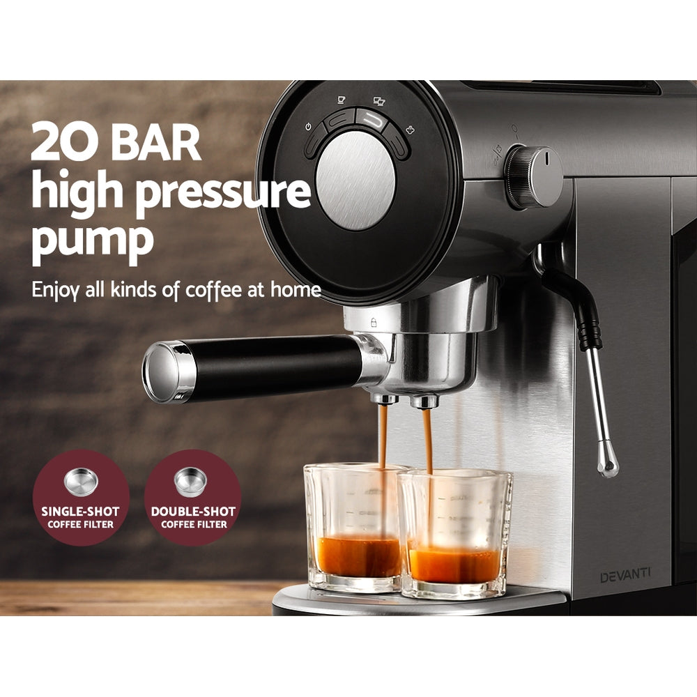 Marlook 20 Bar Coffee Machine Espresso Cafe Maker