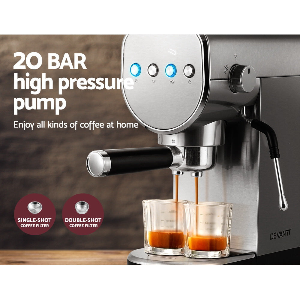 Marlook 20 Bar Coffee Machine Espresso Cafe Maker
