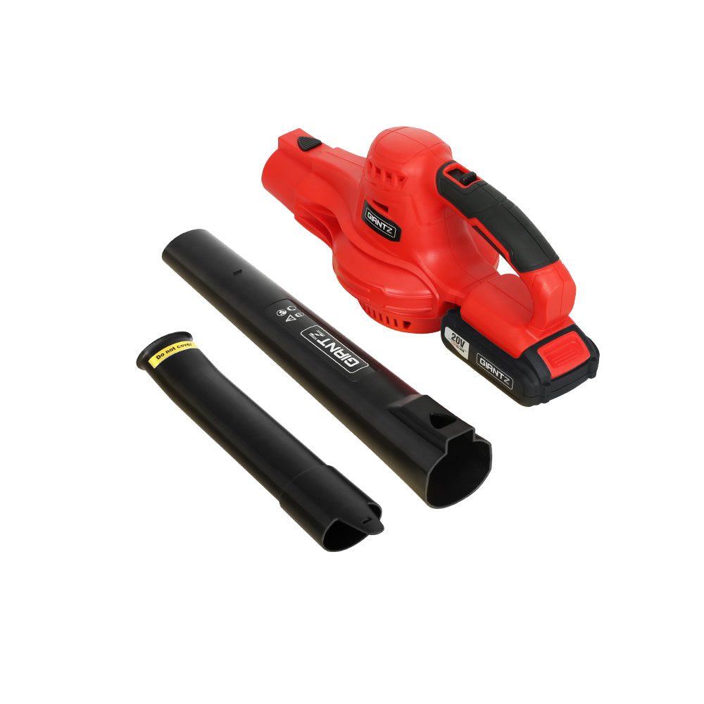 Marlook 20V Cordless Leaf Blower Garden Lithium Battery Electric Nozzles 2-Speed