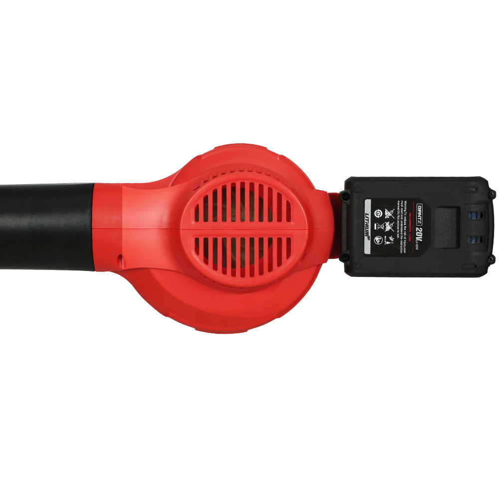 Marlook 20V Cordless Leaf Blower Garden Lithium Battery Electric Nozzles 2-Speed