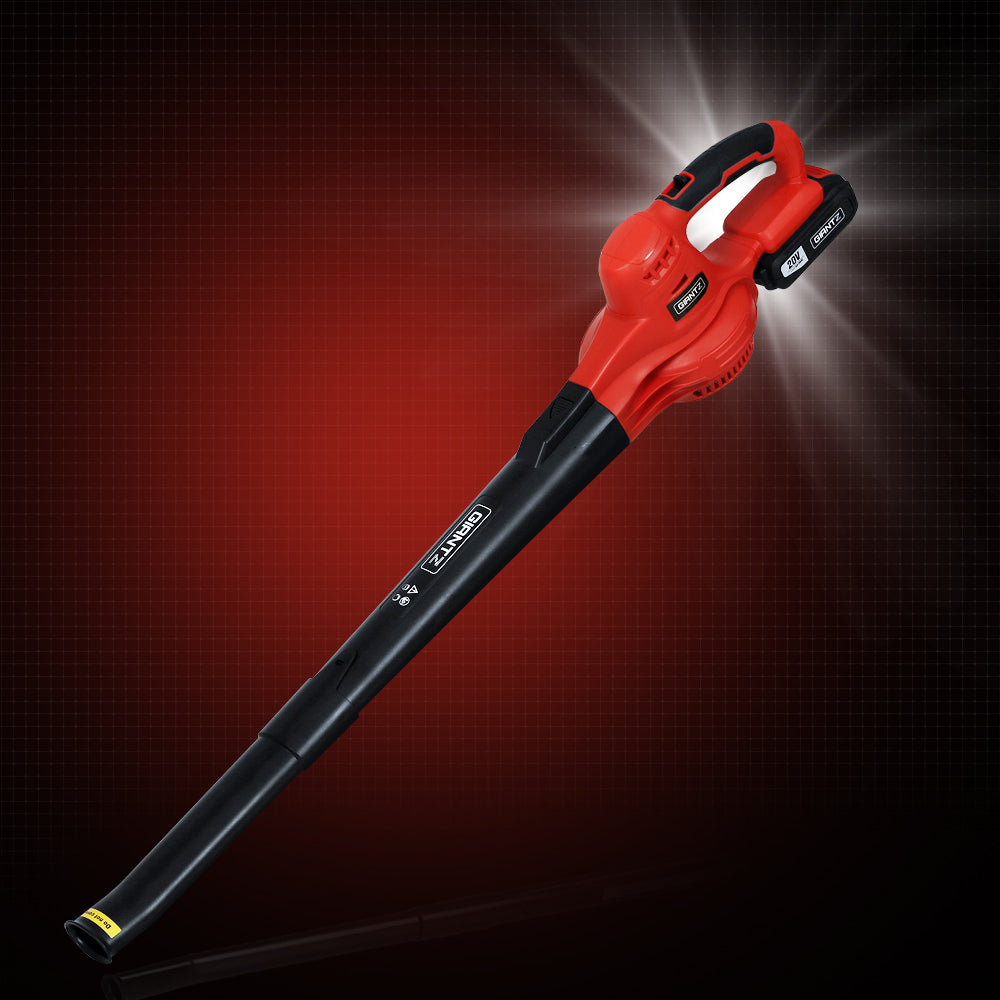 Marlook 20V Cordless Leaf Blower Garden Lithium Battery Electric Nozzles 2-Speed