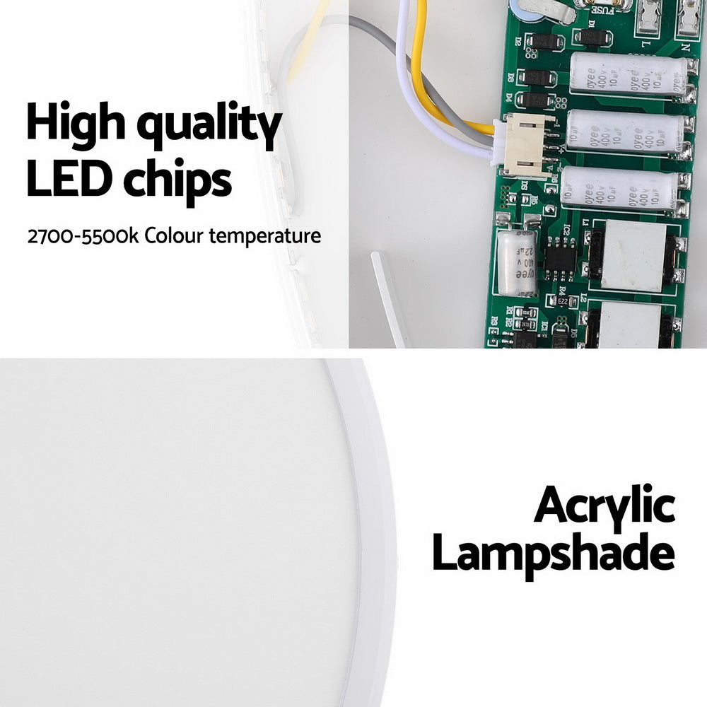Marlook Ceiling Light LED Round 42W Ultra-THIN 5CM Oyster Lamp Modern Cool/Warm
