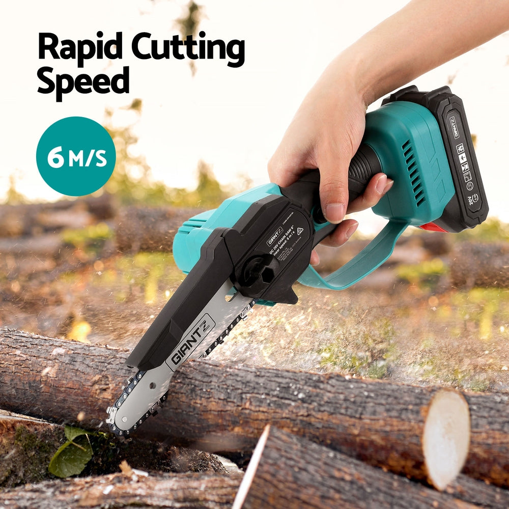 Marlook 6" Mini Cordless Electric Chainsaw Rechargeable Wood Cutter