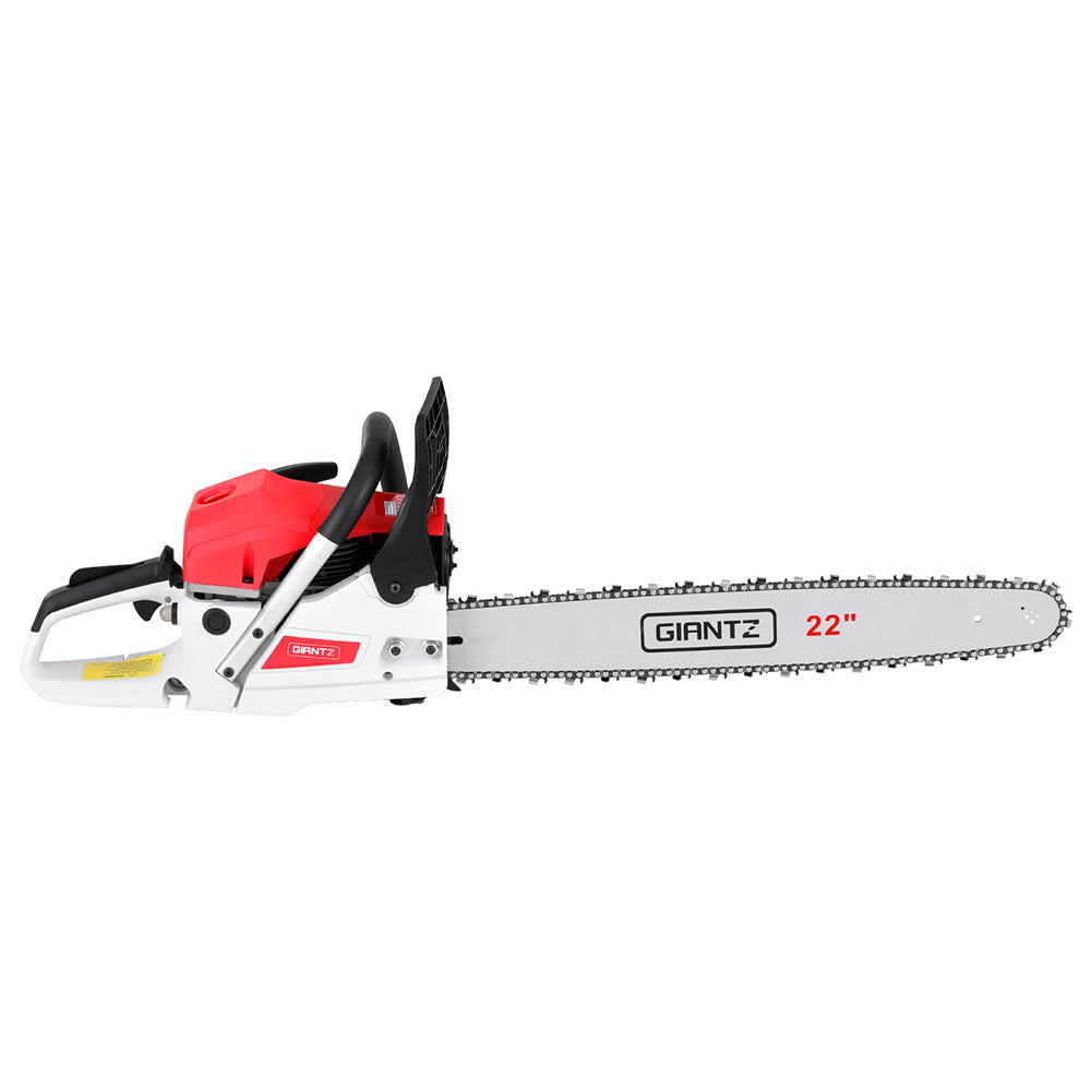 Marlook 74cc Petrol Chainsaw 22" Bar E-Start Tree Pruning Chain Saw