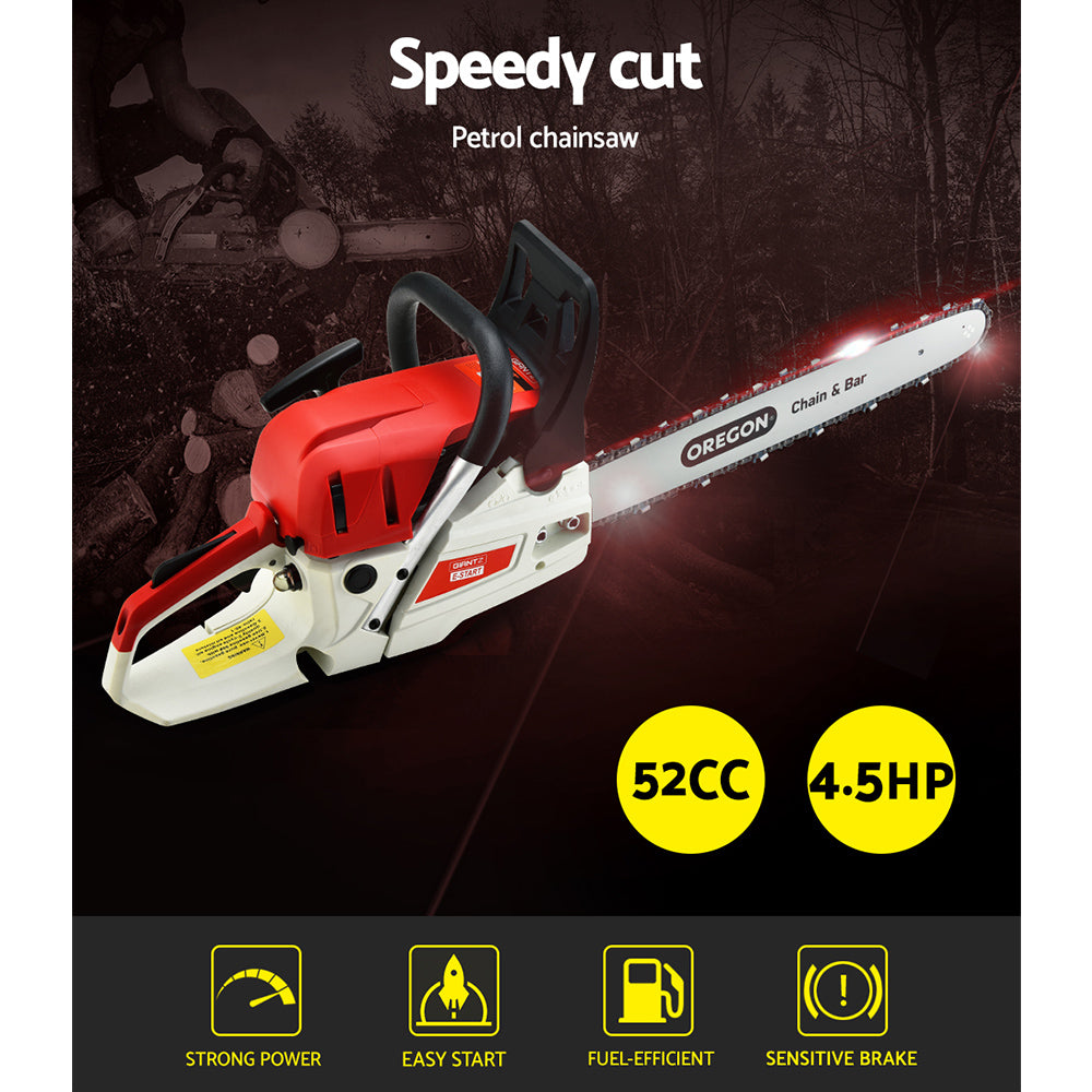 Marlook Chainsaw Petrol 52CC 20" Oregon Bar Commercial E-Start Pruning Chain Saw,Marlook Chainsaw Petrol 88CC 24" Oregon Bar Commercial E-Start Pruning Chain Saw