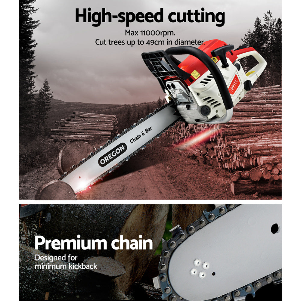 Marlook Chainsaw Petrol 52CC 20" Oregon Bar Commercial E-Start Pruning Chain Saw,Marlook Chainsaw Petrol 88CC 24" Oregon Bar Commercial E-Start Pruning Chain Saw