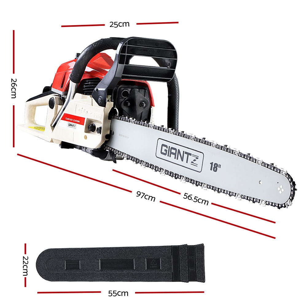 Marlook Chainsaw Petrol 75CC 18" Bar Commercial E-Start Pruning Chain Saw,Marlook Chainsaw Petrol 52CC 20" Bar Commercial E-Start Pruning Chain Saw 5.2HP