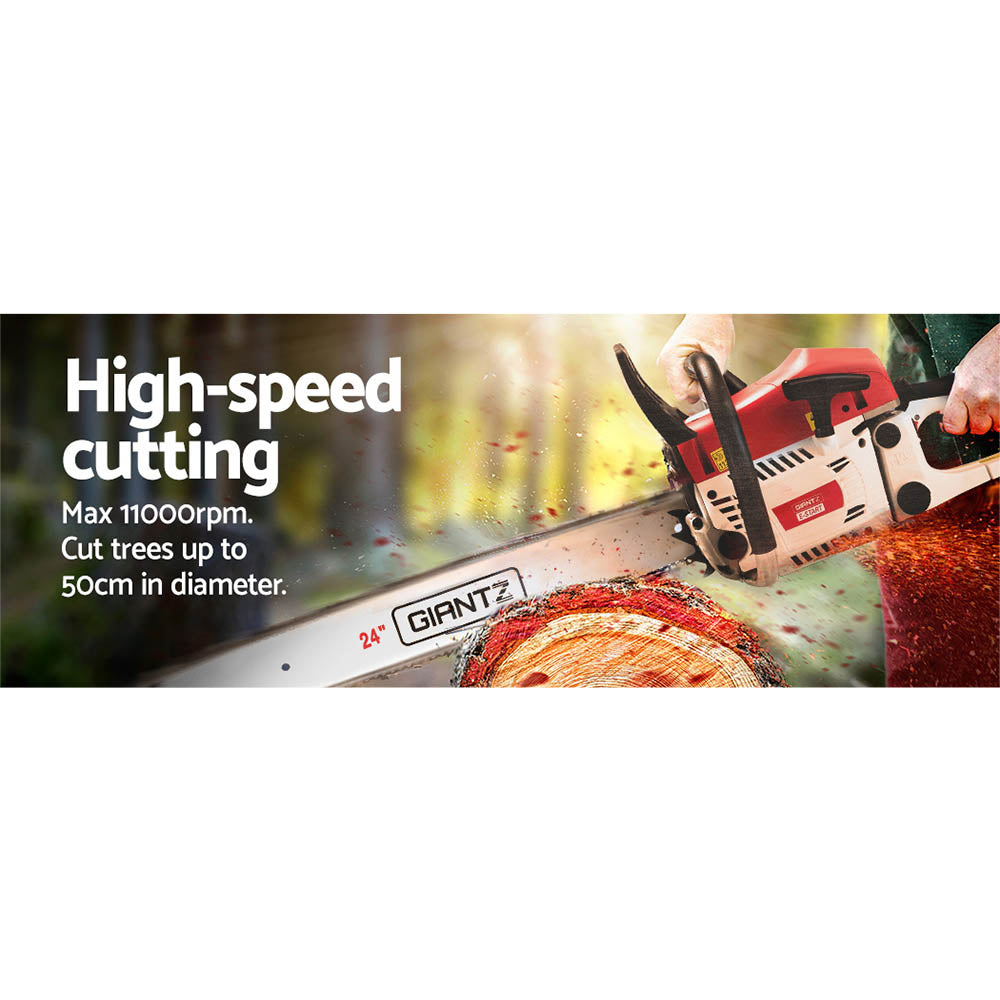 Marlook Chainsaw Petrol 72CC 24" Bar Commercial E-Start Pruning Chain Saw,Marlook Chainsaw Petrol 72CC 24" Bar Commercial E-Start Pruning Chain Saw 5.5HP