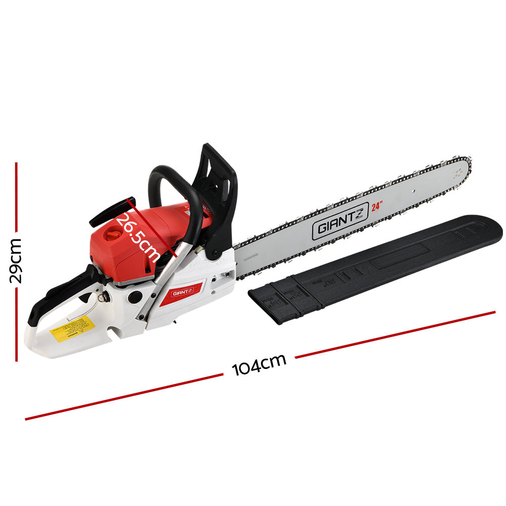 Marlook Chainsaw Petrol 62CC 24" Bar Commercial E-Start Pruning Chain Saw,Marlook Chainsaw Petrol 62CC 24" Bar Commercial E-Start Pruning Chain Saw 5.2HP