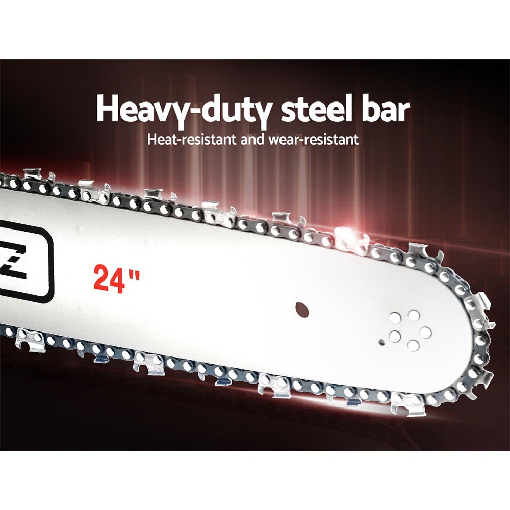 Marlook Chainsaw Petrol 62CC 24" Bar Commercial E-Start Pruning Chain Saw,Marlook Chainsaw Petrol 62CC 24" Bar Commercial E-Start Pruning Chain Saw 5.2HP