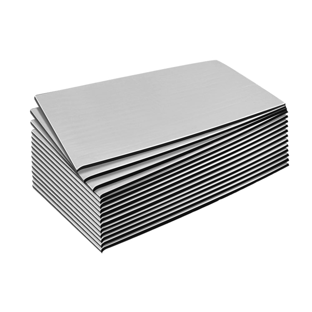 Marlook 36PCS 32CM X 50CM Car Sound Deadener Butyl Noise Insulation Heat Proof Self-adhesive