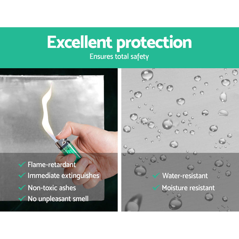 Marlook 36PCS 32CM X 50CM Car Sound Deadener Butyl Noise Insulation Heat Proof Self-adhesive