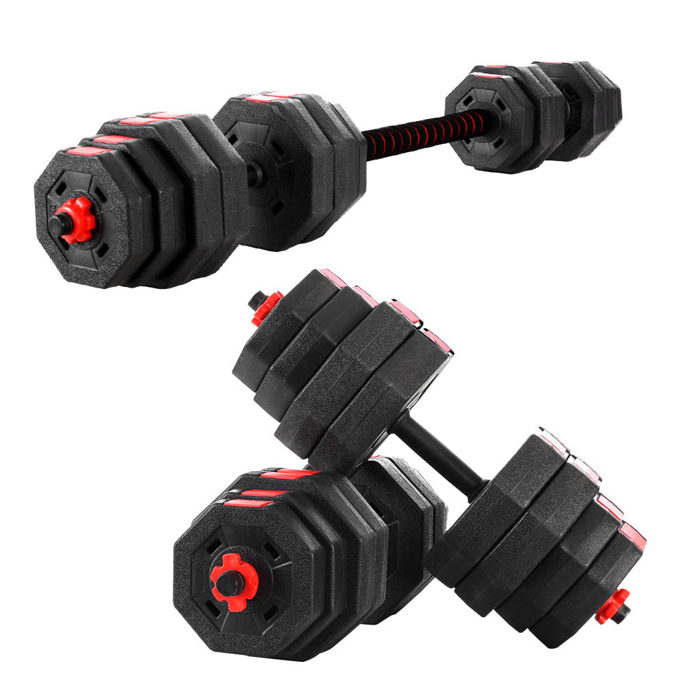Marlook 40kg Dumbbells Barbell Set Adjustable Dumbbell Weight Lifting