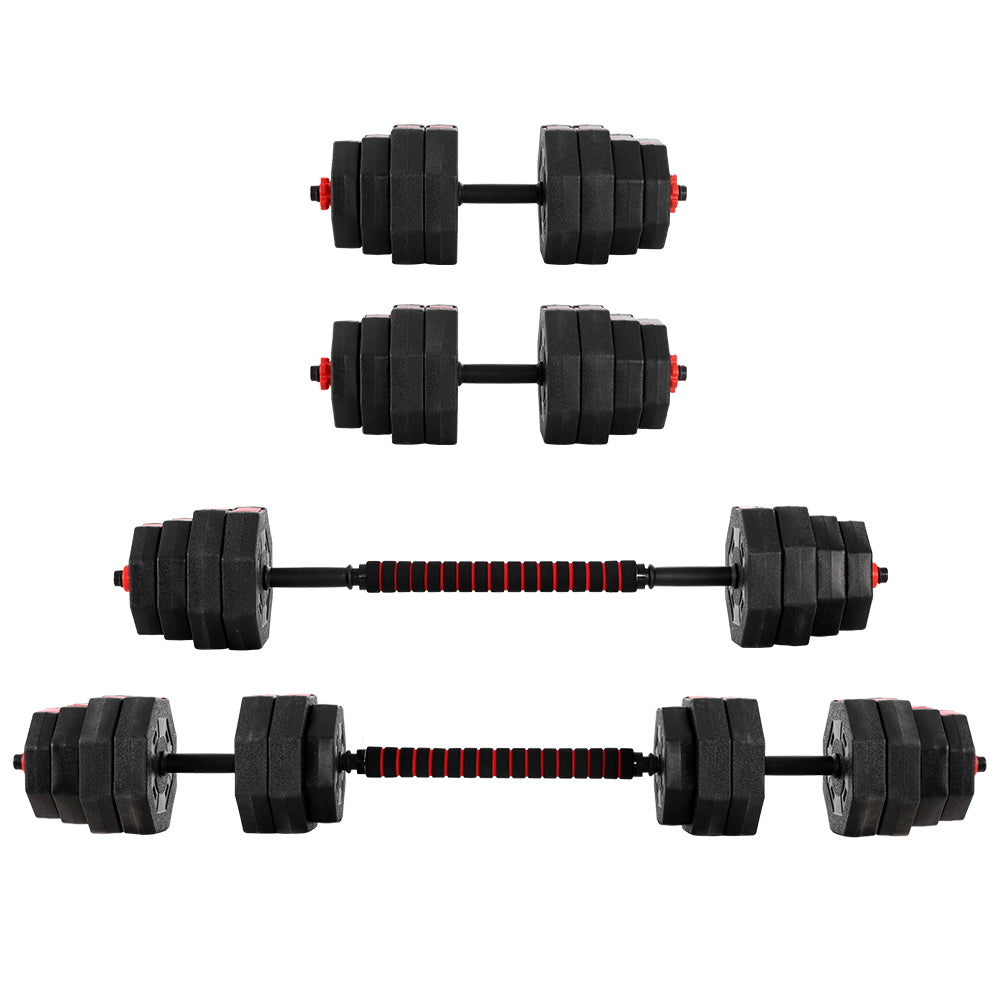 Marlook 40kg Dumbbells Barbell Set Adjustable Dumbbell Weight Lifting