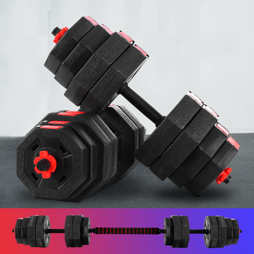 Marlook 40kg Dumbbells Barbell Set Adjustable Dumbbell Weight Lifting