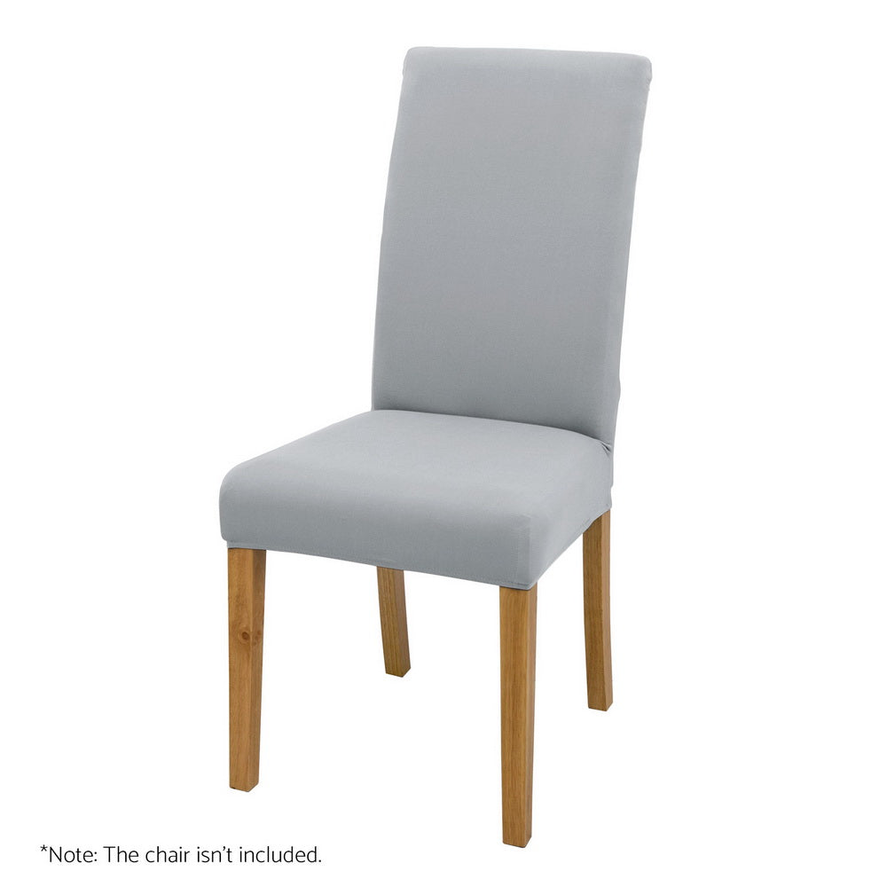 Marlook Dining Chair Covers 4x Slipcovers Spandex Stretch Banquet Wedding Grey