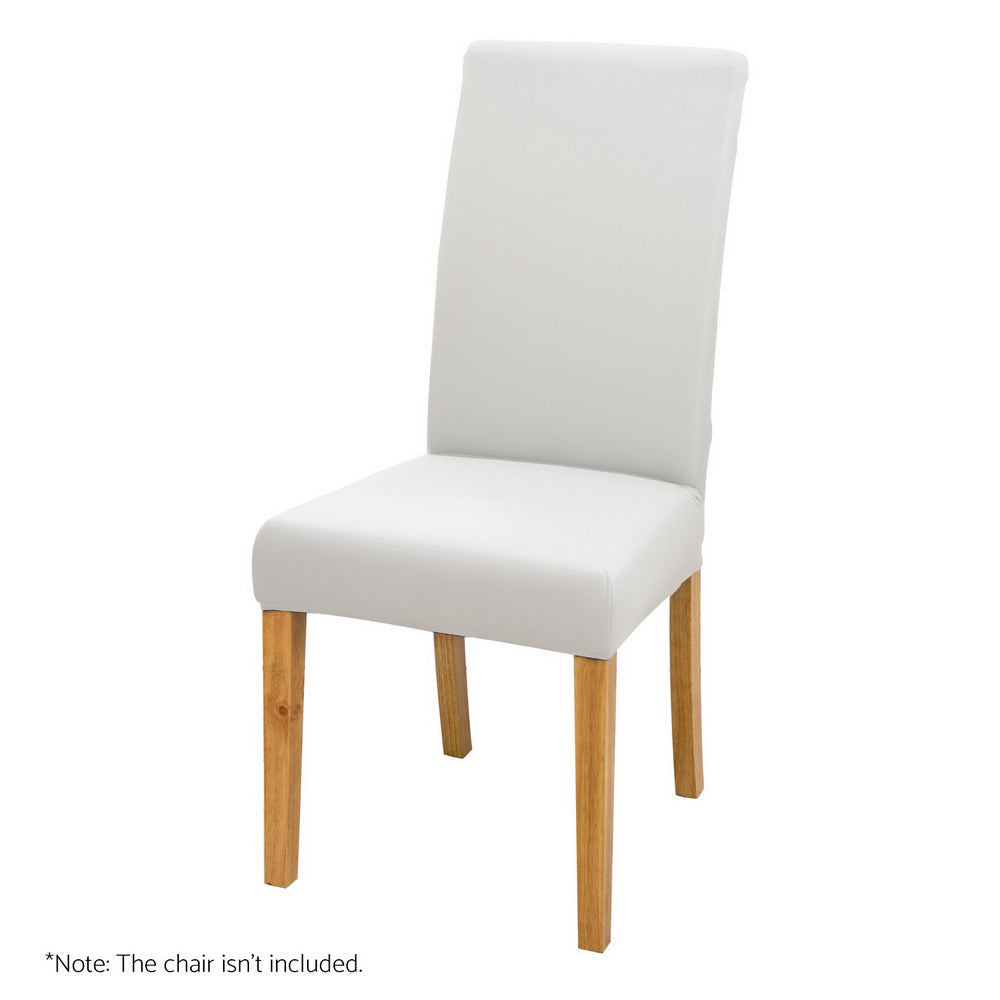 Marlook Dining Chair Covers 4x Slipcovers Spandex Stretch Banquet Wedding White