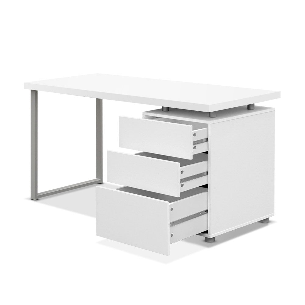Marlook Computer Desk Drawer White 140CM