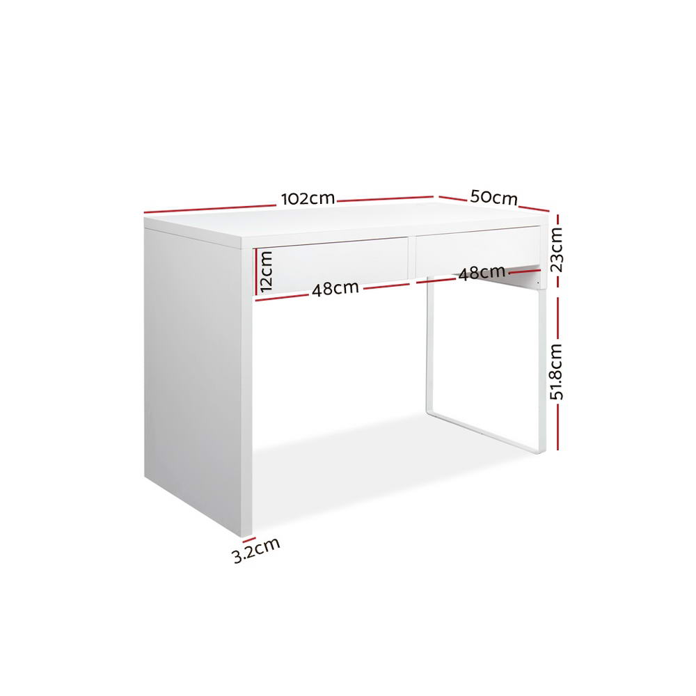 Marlook Computer Desk Drawer White