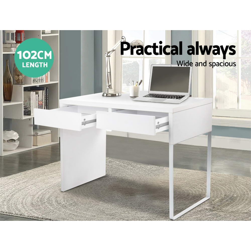 Marlook Computer Desk Drawer White