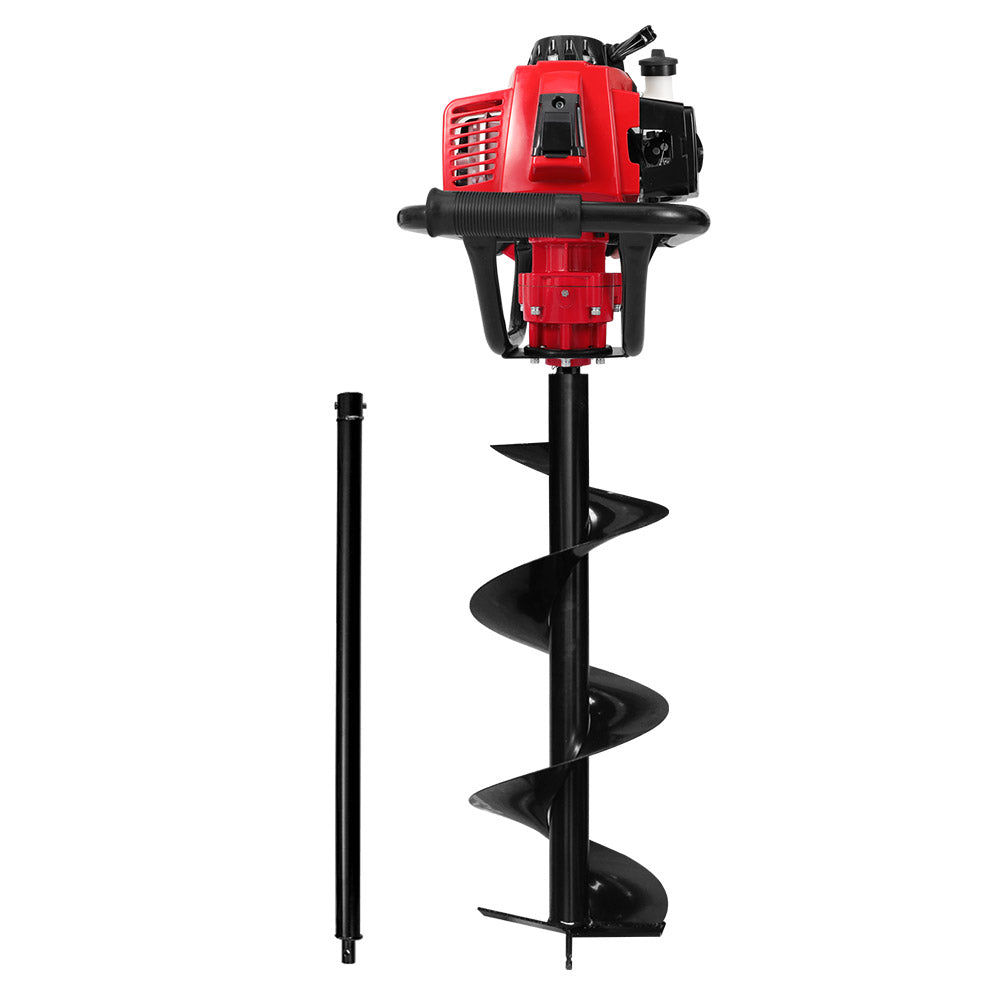 Marlook 80CC Post Hole Digger 300mm Petrol Drill Extension Auger Bits