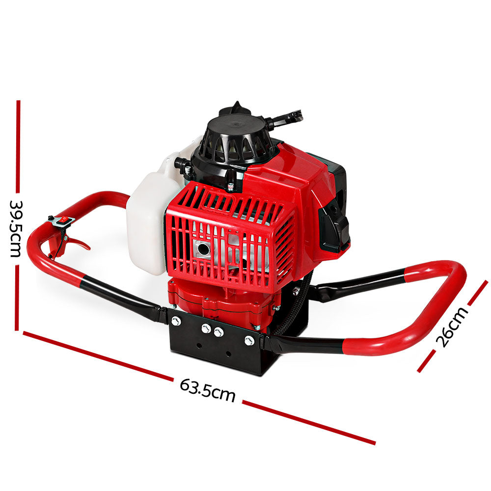 Marlook 80CC Petrol Post Hole Digger Motor Only Engine Red