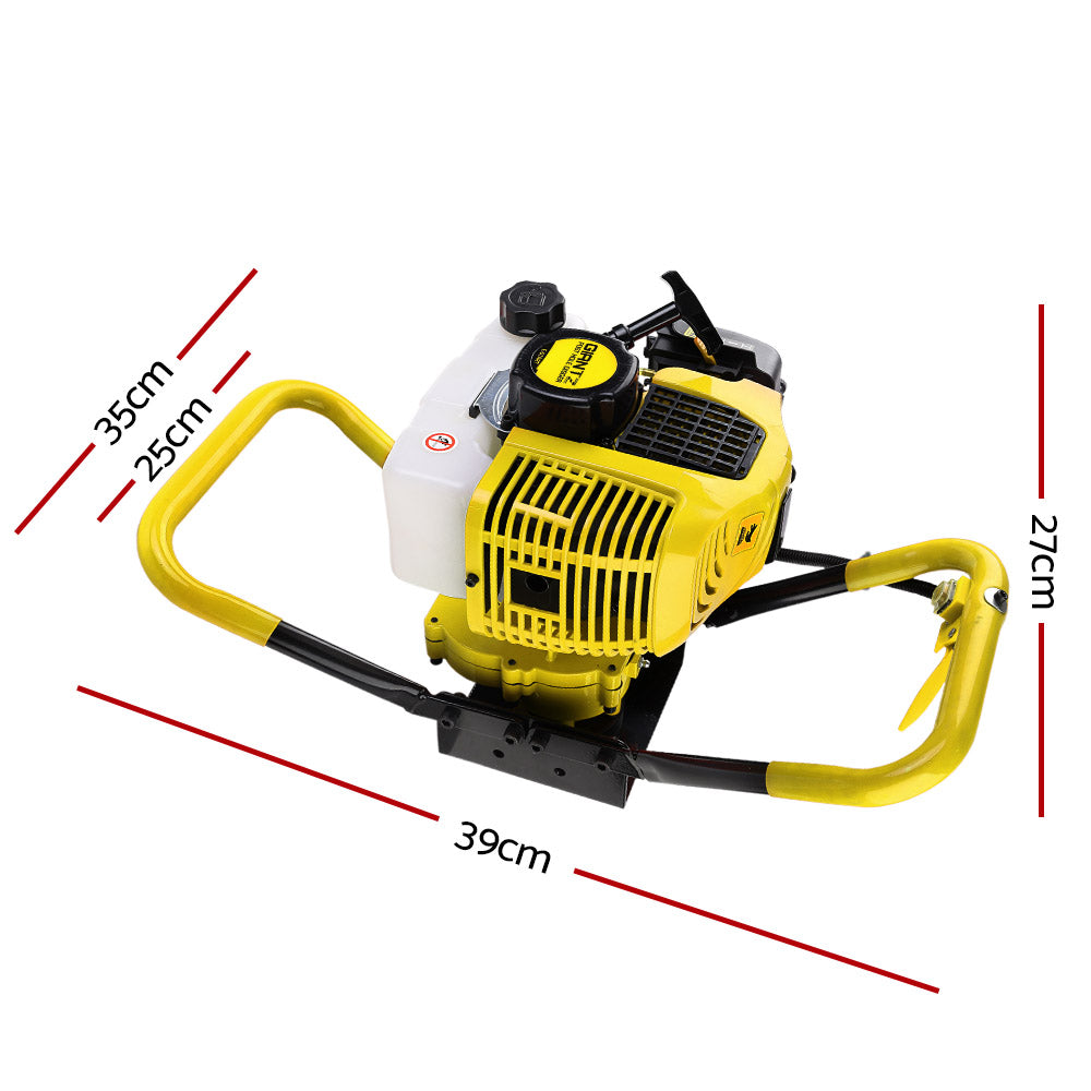 Marlook 80CC Post Hole Digger Motor Only Petrol Engine Yellow