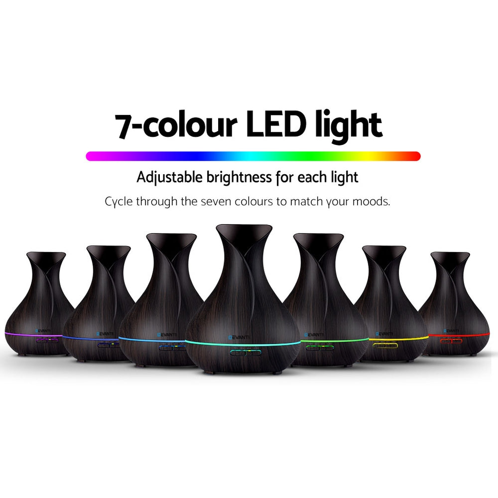 Marlook Aroma Diffuser Aromatherapy Dark Wood 400ml