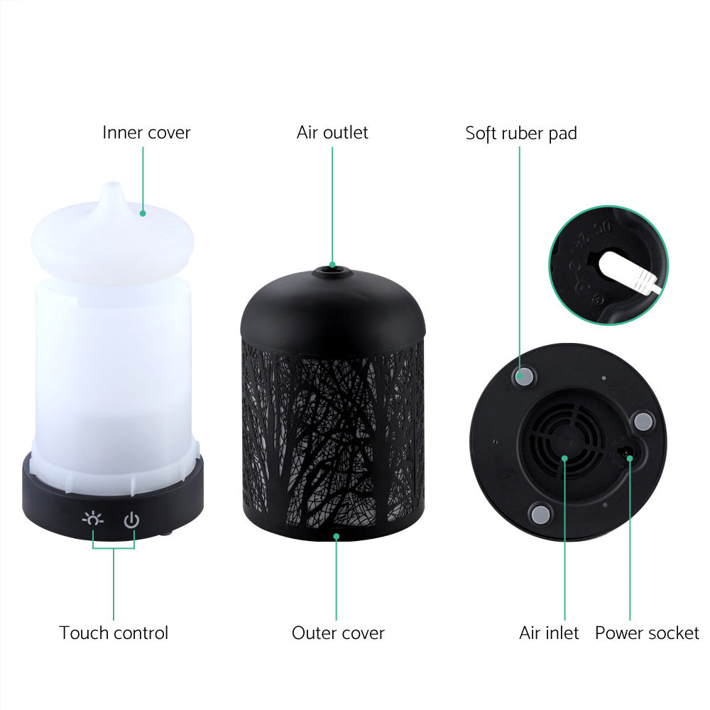 Marlook Aroma Diffuser Aromatherapy Black 160ml