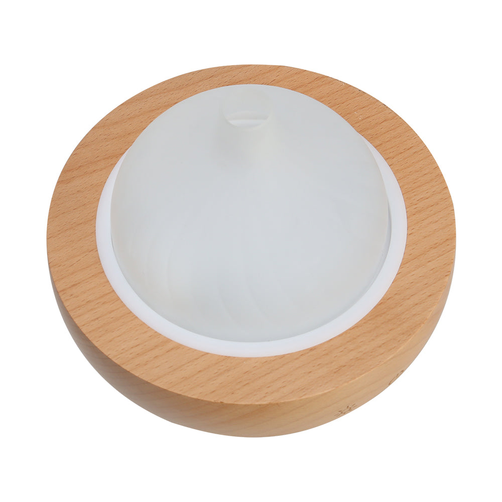 Marlook Aroma Aromatherapy Diffuser LED Oil Ultrasonic Air Humidifier Glass Wood