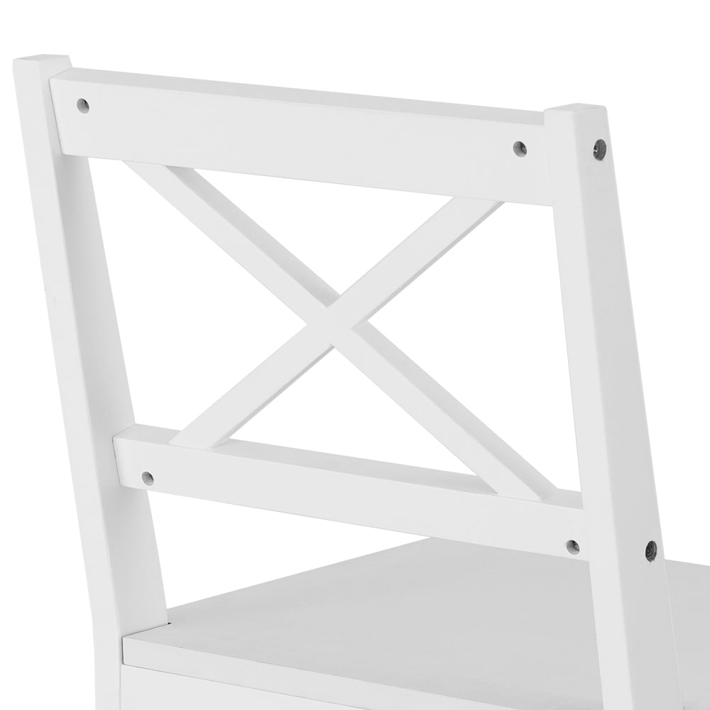 Marlook Dining Chairs and Table Dining Set 4 Cafe Chairs Set Of 5 4 Seater White