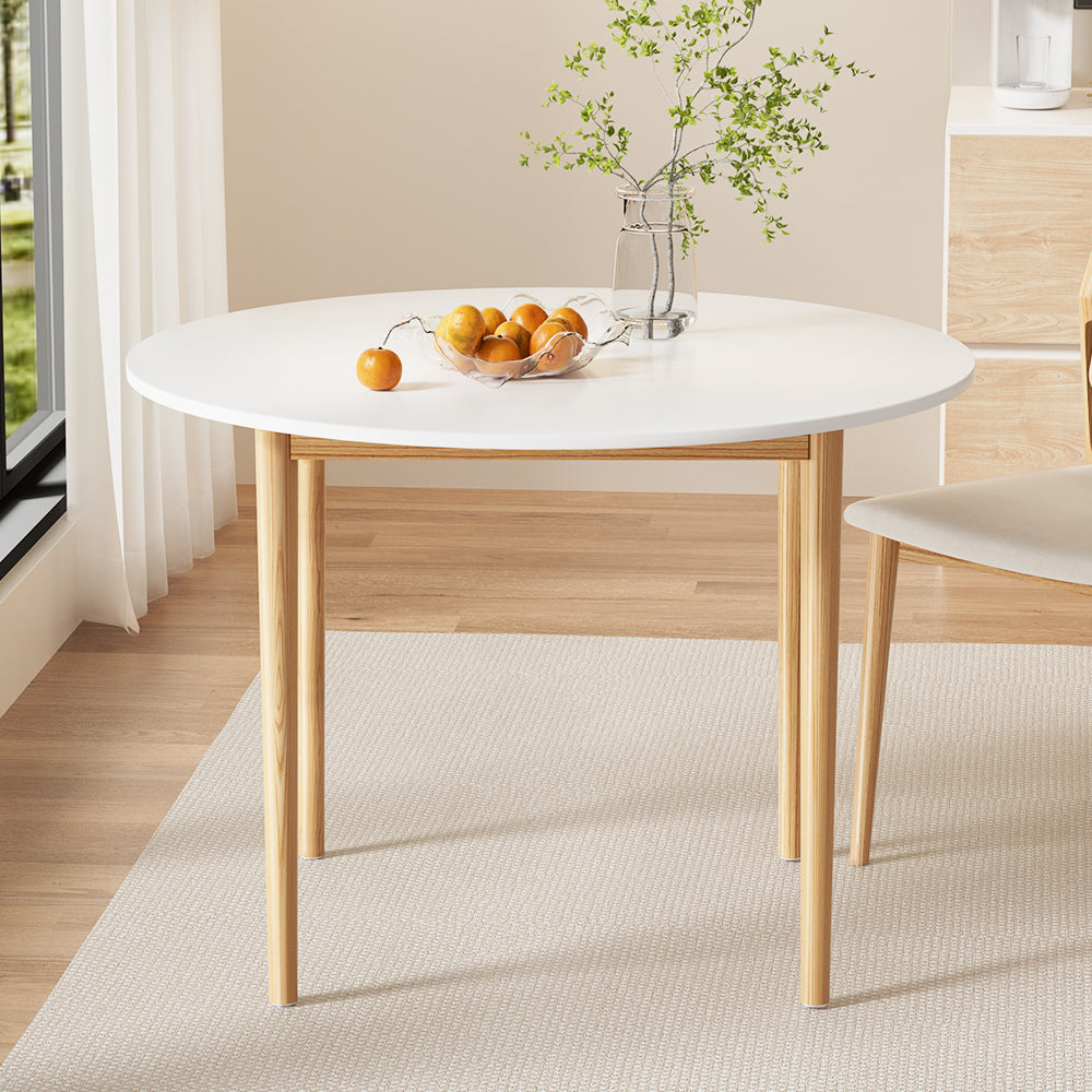 Marlook Dining Table Round White 108CM Diameter Demi