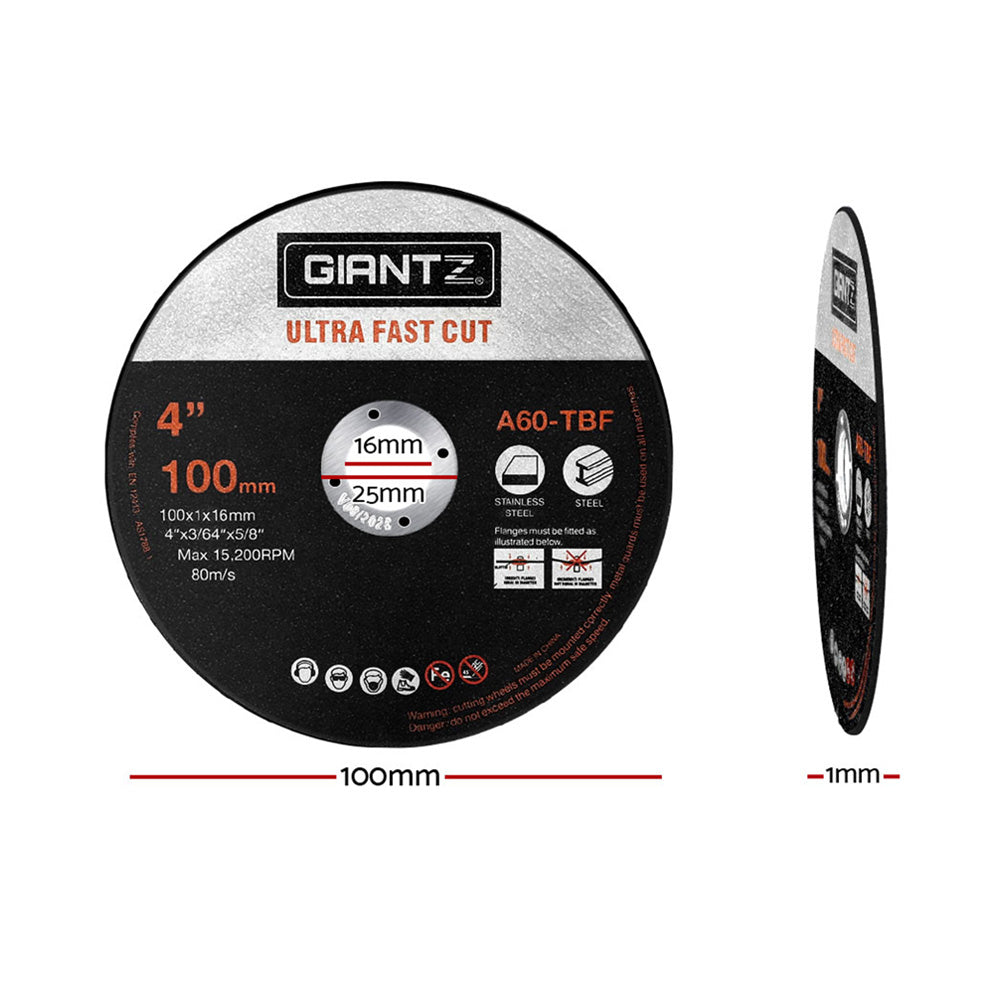 Marlook 100-Piece Cutting Discs 4" 100mm,Marlook 100pcs 4" Cutting Discs 100mm Angle Grinder Thin Cut Off Wheel for Metal